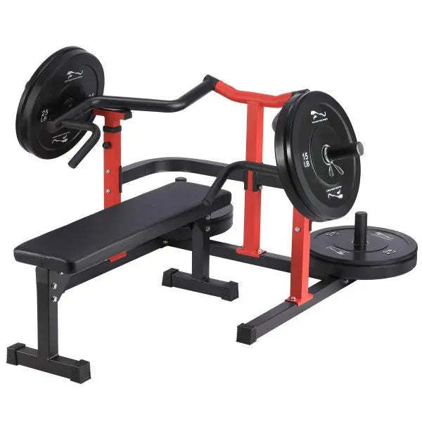 Heavy-Duty Chest Press Machine  1050-LB Capacity with Independent Converging Arms & Adjustable Bench