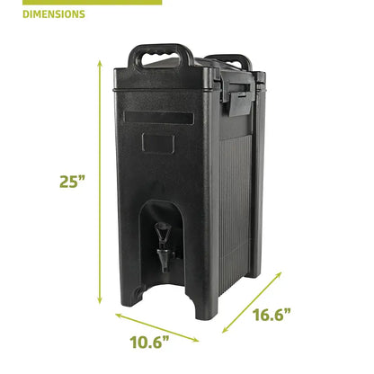 Pearington 5-Gallon Insulated Beverage Dispenser, Durable Double-Wall, Portable with Easy-Carry Handles