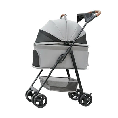 Convertible Car Carrier with Integrated Litter Compartment (24″ x 17″ x 17″)