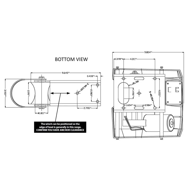 Wireless-Controlled Electric Saltwater Windlass  Marine Anchor System for Boats and Yachts