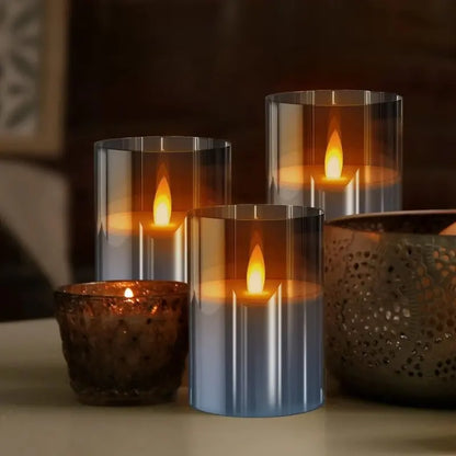 Remote-Controlled LED Flameless Candle Set  Safe &amp; Ambient Lighting
