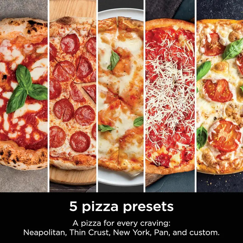 Ninja Artisan 12-Inch Outdoor Pizza Oven  Fast 3-Minute Neapolitan, New York & Chicago-Style Baking