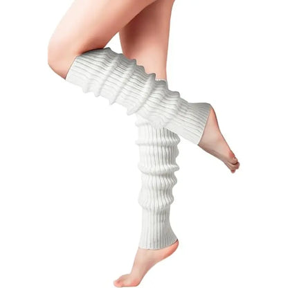 Retro Knit Leg Warmers  Women¡¯s 80s-Inspired Dance &amp; Yoga Accessory