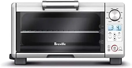 Breville Mini Smart Oven BOV450XL  Small Portable Toaster Oven, Brushed Stainless Steel