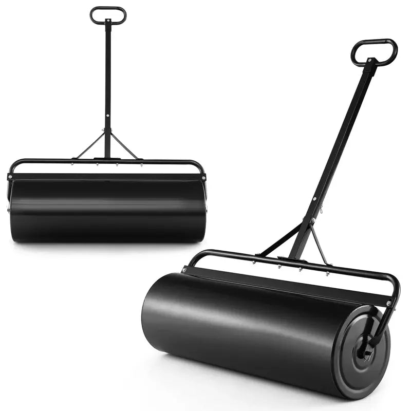 Dual-Use Lawn Roller  Push or Tow-Behind Sod Compactor with 17-Gallon Fill Capacity