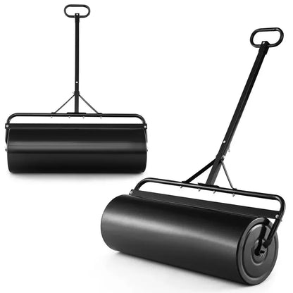 Dual-Use Lawn Roller  Push or Tow-Behind Sod Compactor with 17-Gallon Fill Capacity