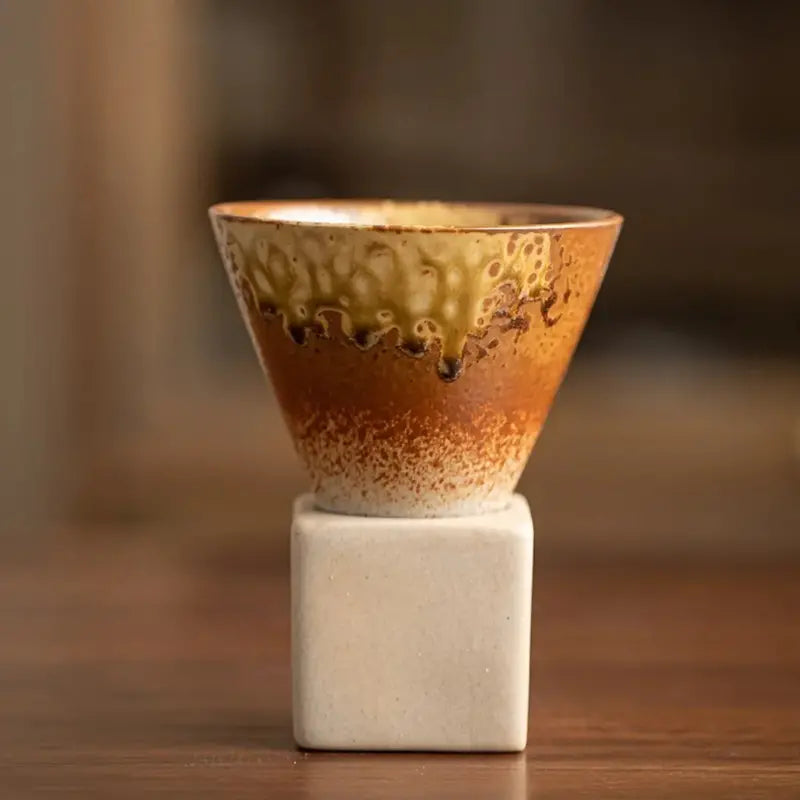 Kyoto-Inspired 200ml Ceramic Espresso Cup Set  Clean Minimalist Design