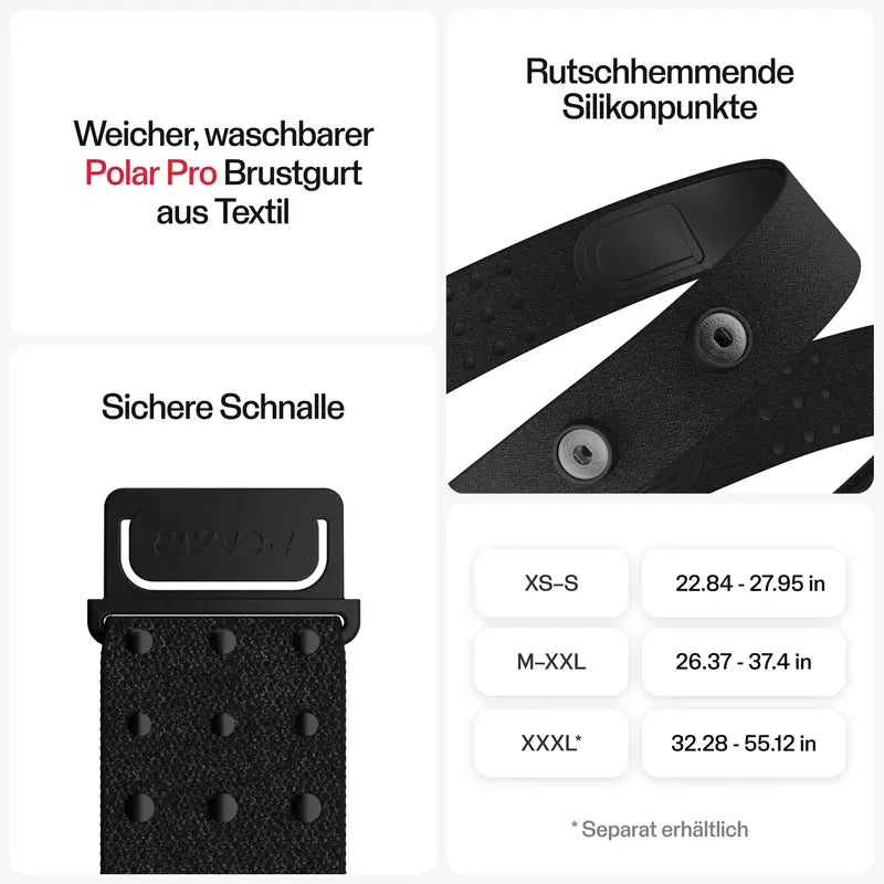 Polar H10 Heart Rate Monitor Chest Strap  Bluetooth & ANT+ Compatible, Accurate, Waterproof, Comfortable Design