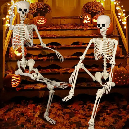 Life-Size Outdoor Halloween Skeleton  5.5-Foot Freestanding Yard Decoration