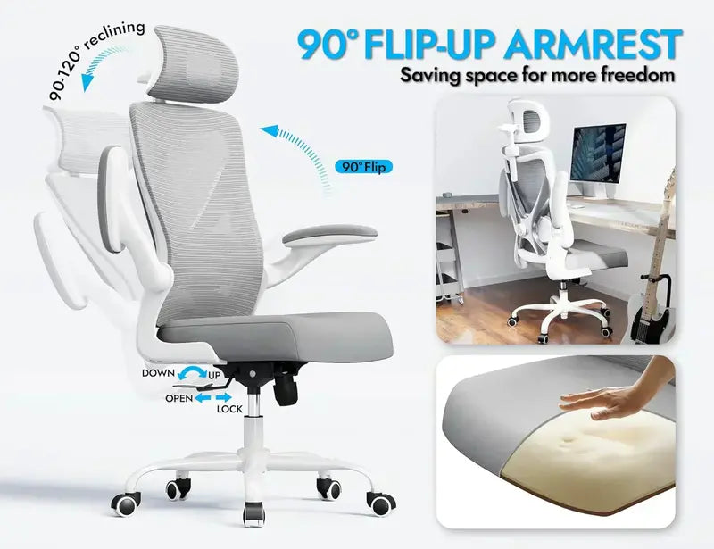 Ergonomic Gaming Desk and Chair Set with Lumbar Support and Adjustable Headrest