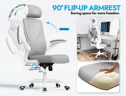 Ergonomic Gaming Desk and Chair Set with Lumbar Support and Adjustable Headrest