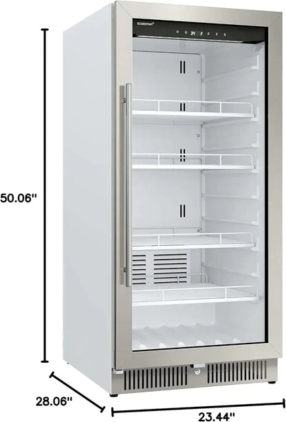 EdgeStar VBM101 Commercial Beverage Merchandiser  22″ Wide, 10.1 Cu. Ft., Stainless Steel, Reversible Door