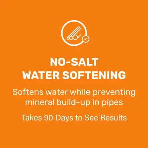 CWD30 Capacitive Electronic Water Descaler  No Salt Whole House Water Softener, Reduces Limescale, Fits Max 2″ Pipe