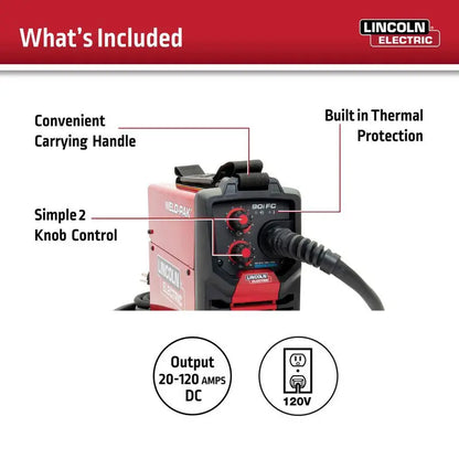 Lincoln Electric Weld-Pak 90i FC Flux-Cored Wire Feed Welder  No-Gas Setup (Model K5255-1)
