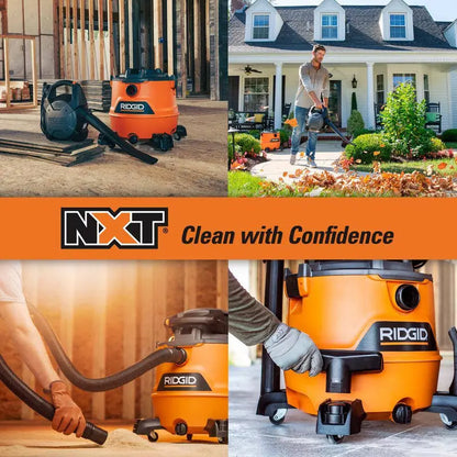 HD1600 16-Gallon Wet/Dry Shop Vacuum  6.5 Peak HP with Detachable Blower & Accessory Kit
