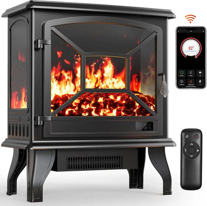 50″ Ultra-Slim Smart Electric Fireplace  5300 BTU Heat Output, Wall-Mount or Built-In Option