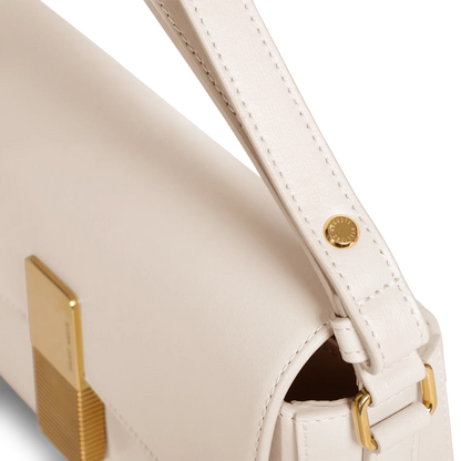 Monceau Baguette - Cuir Box Blanc Cassé
