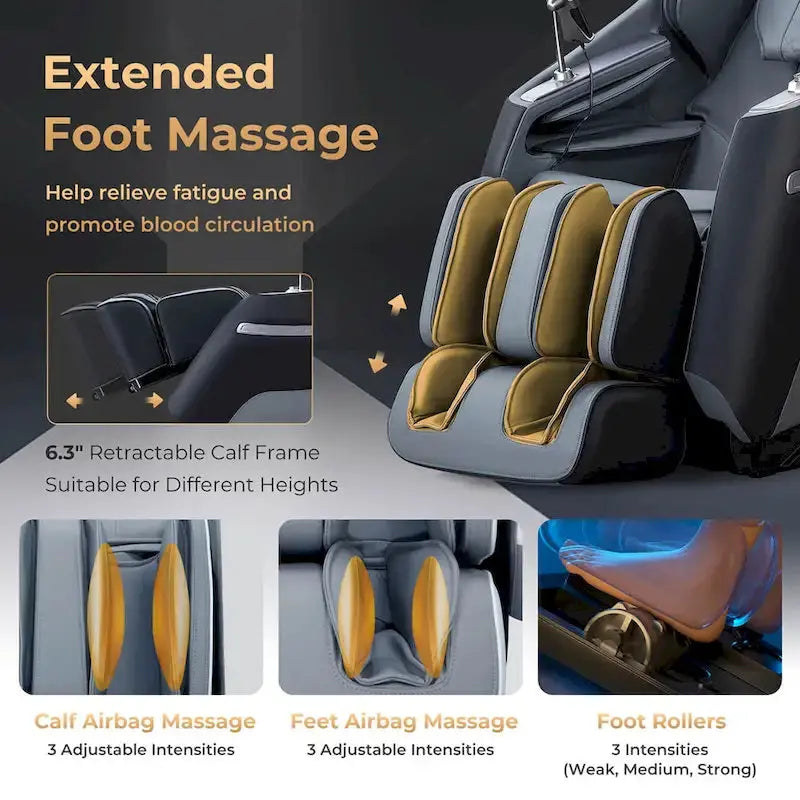Costway SL-Track Zero Gravity Massage Chair — Full-Body Roller Therapy with Lumbar Heat and Waist Support
