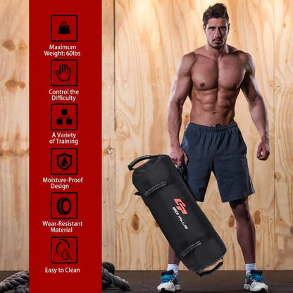 Adjustable Fitness Sandbag  1060 lb Tactical Training Weight with Fillable Inner Bag