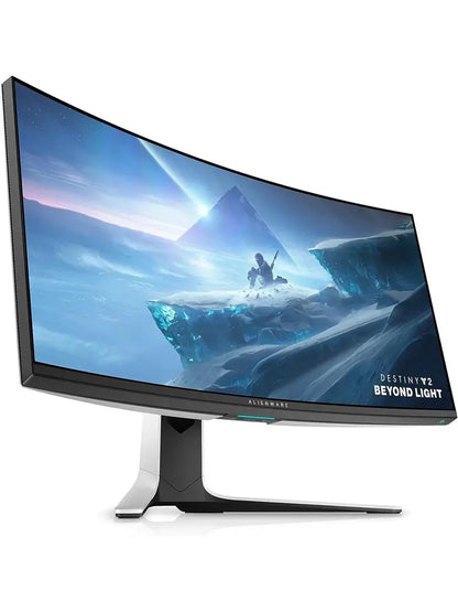 Alienware AW3821DW Ultrawide Gaming Monitor  38″ Curved IPS Display, 144Hz, G-SYNC Ultimate, WQHD Resolution, White Finish