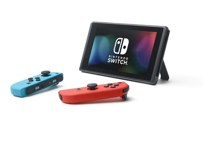 Nintendo Switch Handheld Console  Neon Blue & Red Joy-Con Bundle for Portable Gaming