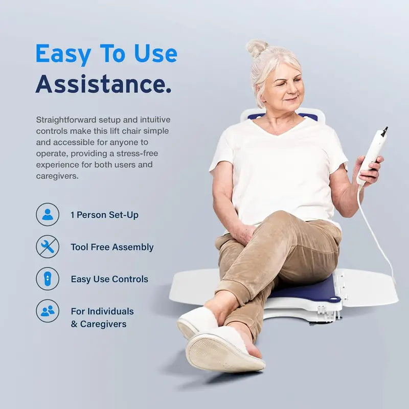 AYDMED 2-in-1 Electric Lift Recliner Chair  Waterproof Design, 308 lb Capacity, Zero-Gravity Support