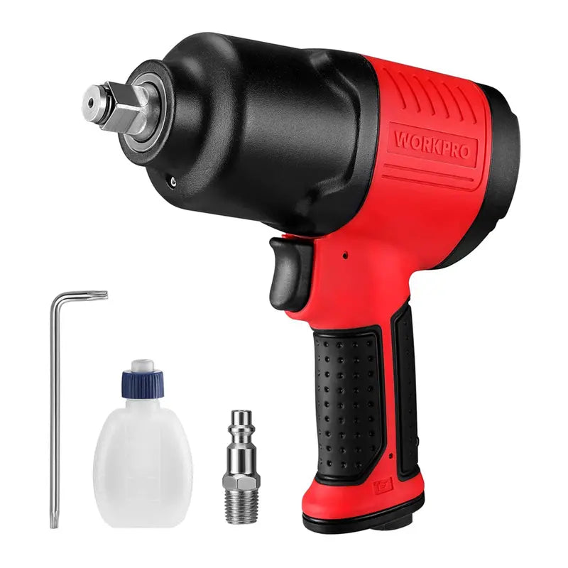 WORKPRO 1/2″ Air Impact Wrench for Automotive Tire Changes & Mechanical Repairs