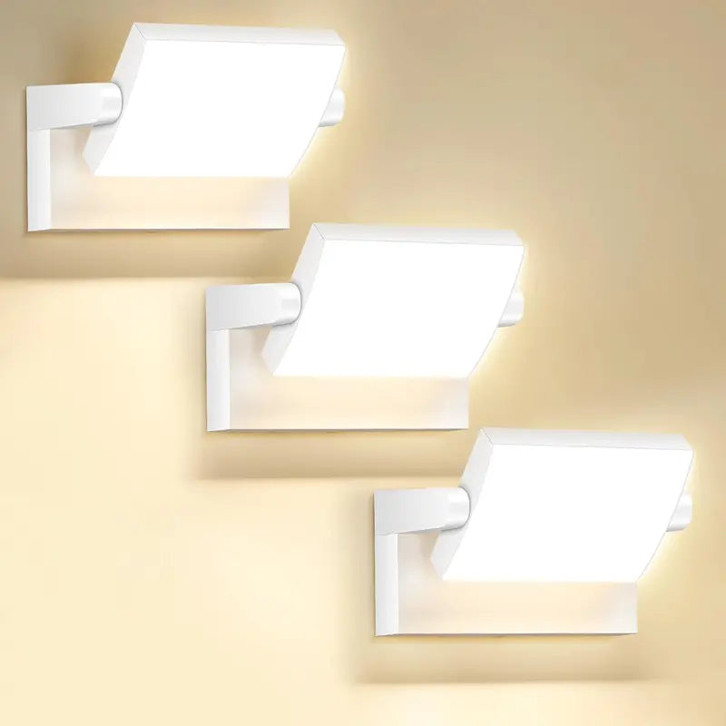 Weatherproof Outdoor Wall Light  40W Modern Adjustable Exterior Fixture, 6000K Cool White