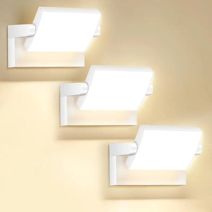 Weatherproof Outdoor Wall Light  40W Modern Adjustable Exterior Fixture, 6000K Cool White