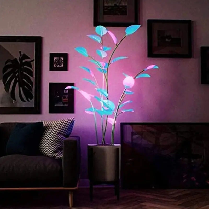 Luminous Bloom Smart LED Planter with Ambient Light Effects