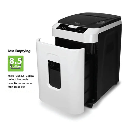 Aurora Commercial 200-Sheet Auto Feed Micro-Cut Paper Shredder, P-5 Security, 60-Min Runtime