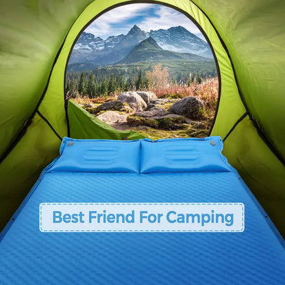 Self-Inflating Foam Camping Sleeping Pad  Lightweight Outdoor Mat