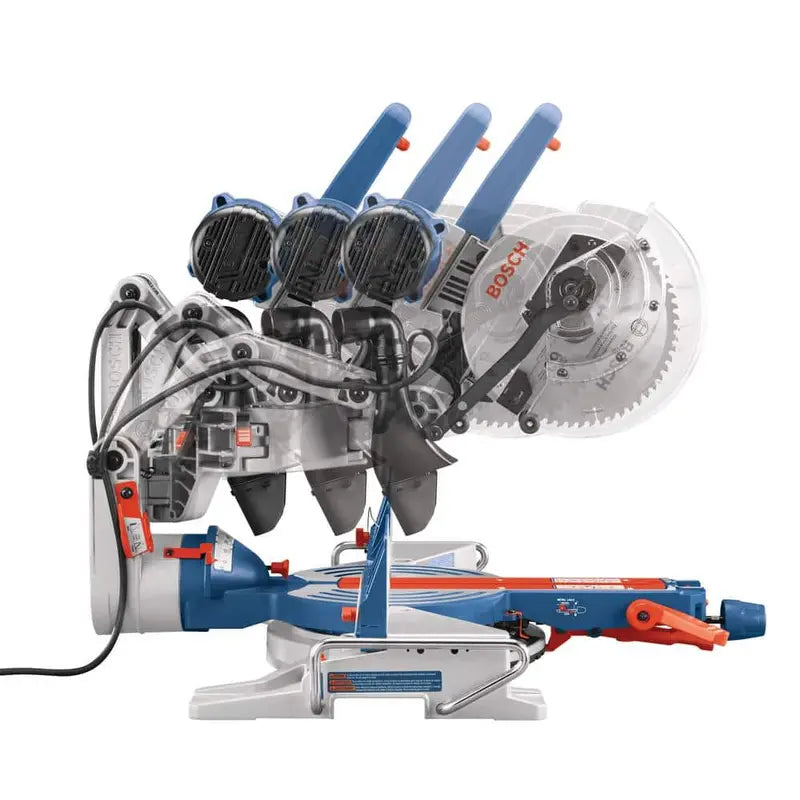 Bosch 15 Amp Corded 10 in. Dual-Bevel Sliding Glide Miter Saw with 60-Tooth Saw Blade with Bonus 32-1/2 in. Folding Leg Stand CM10GD+GTA3800