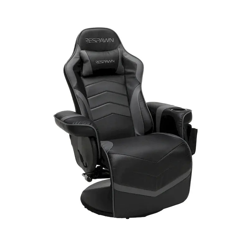 Ergonomic Gaming Recliner Chair  Adjustable Reclining Seat with Integrated Footrest