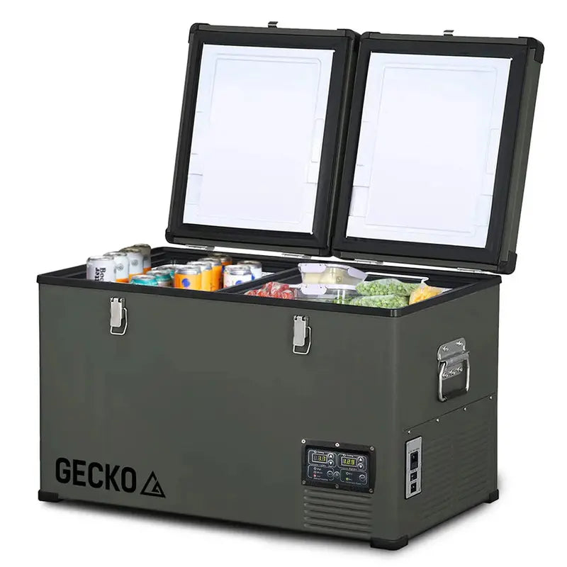 Gecko 75L Dual-Zone Portable Fridge Freezer  SECOP Compressor for Vehicles, Campers & Off-Grid Use