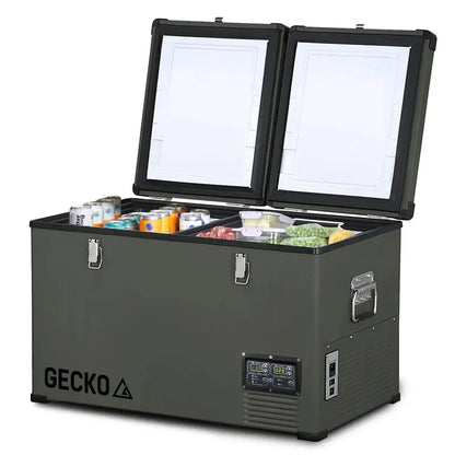 Gecko 75L Dual-Zone Portable Fridge Freezer  SECOP Compressor for Vehicles, Campers & Off-Grid Use