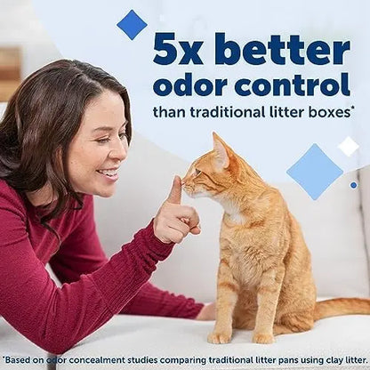 PetSafe ScoopFree Crystal Cat Litter Refills, Fresh Scent, 3-Pack, Disposable Tray, Leak Protection, Low Tracking, Odor Absorbing