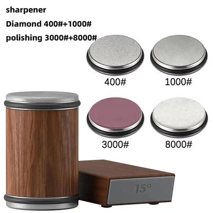 Dual-Angle Rolling Knife Sharpener  Precision Edge Restorer for Home Chefs