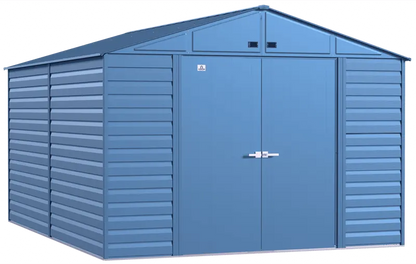 Arrow Select Steel Storage Shed, 10×14, Blue Grey