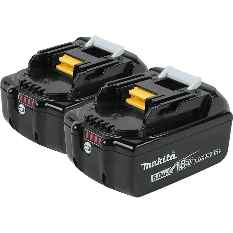 Makita 18 Volt 5.0 Ah LXT Lithium-Ion Battery 2-Pack BL1850B-2 from Makita