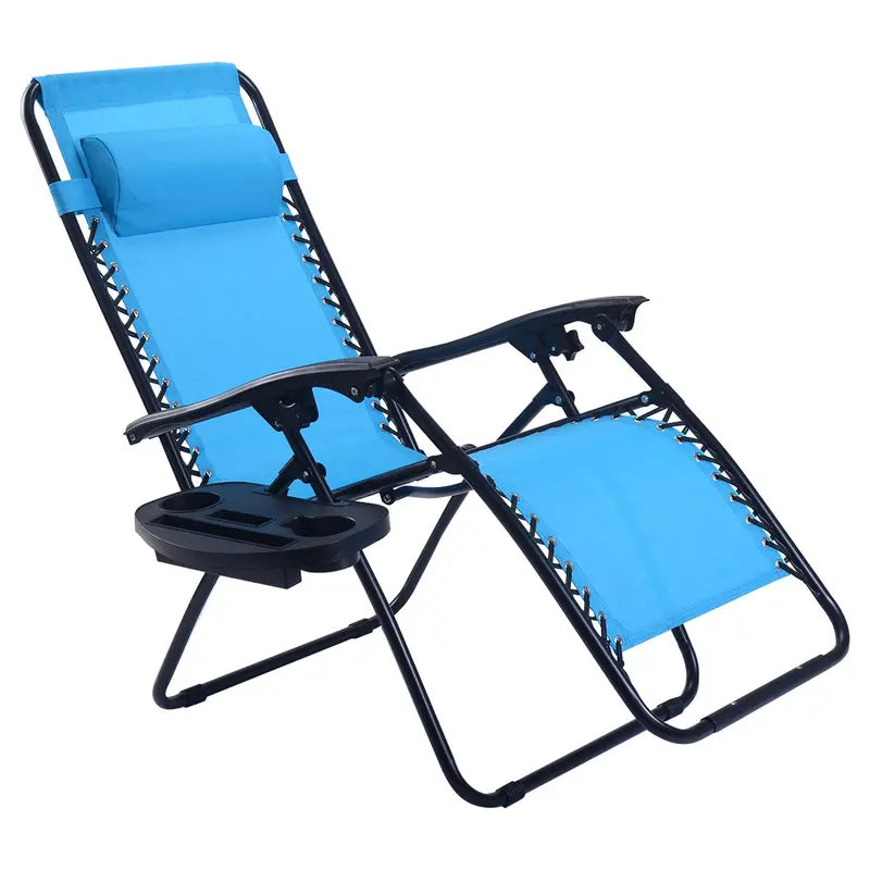Zero Gravity Folding Lounge Chair  Reclining Ergonomic Patio Lounger