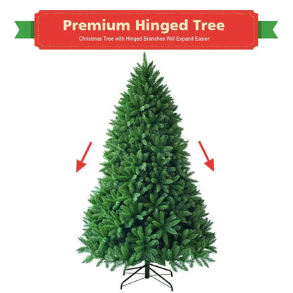 6-Foot Unlit Artificial Christmas Tree  Realistic Fir Silhouette