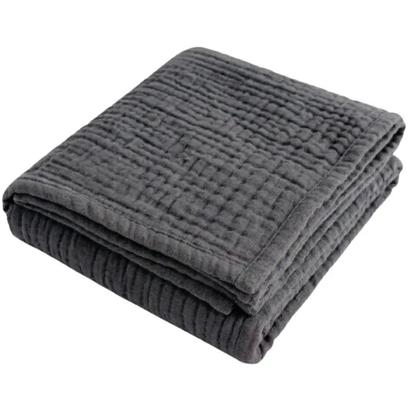 All-Season Muslin Cotton Blanket  Lightweight, Packable & Ideal for Travel or Lounging