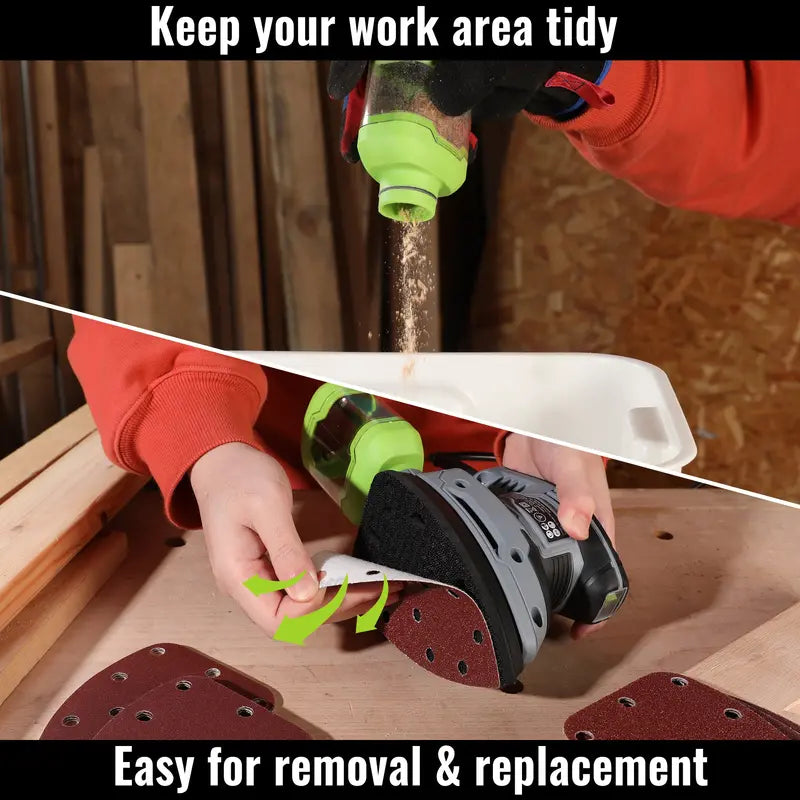 WORKPRO 1.6-Amp Compact Detail Sander  13,000 OPM with Integrated Dust Collection