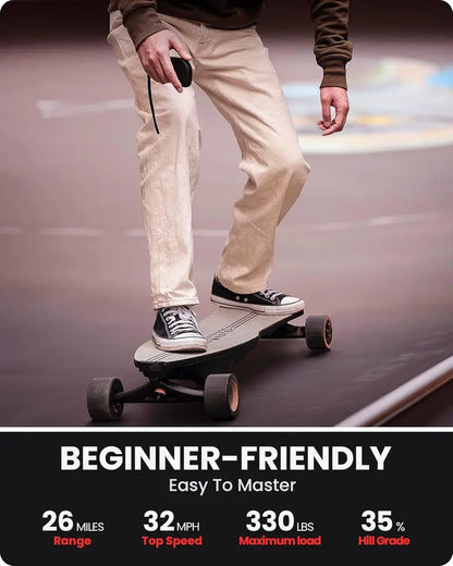 Caribou High-Performance Electric Skateboard  Adult & Teen Friendly, 6-Month Warranty Included