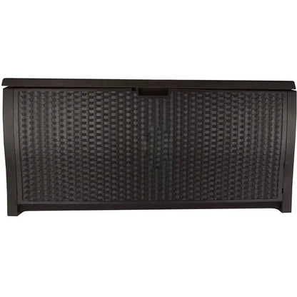 Suncast Resin 99-Gallon Deck Box  Mocha Brown  DBW9200