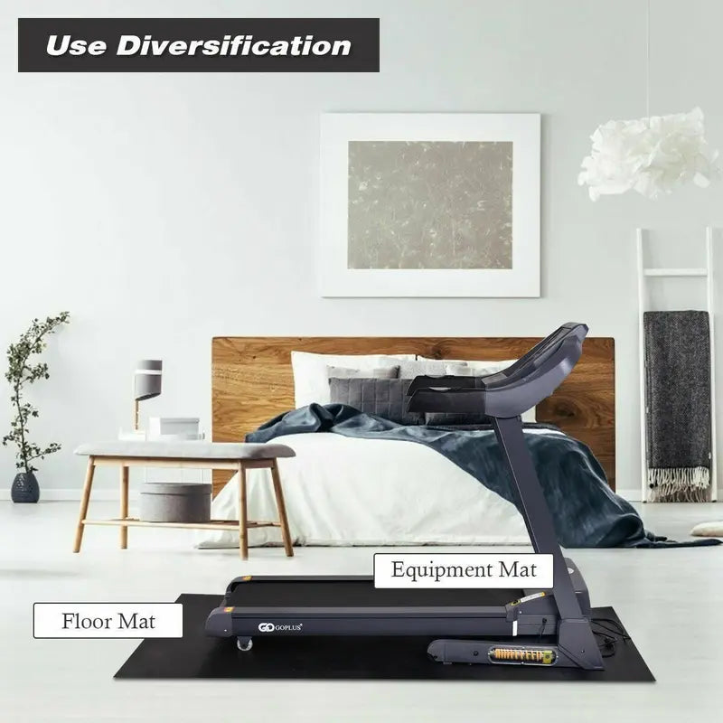 Premium Thick Treadmill Mat  36″ x 78″ High-Density Waterproof PVC for Hardwood Floors