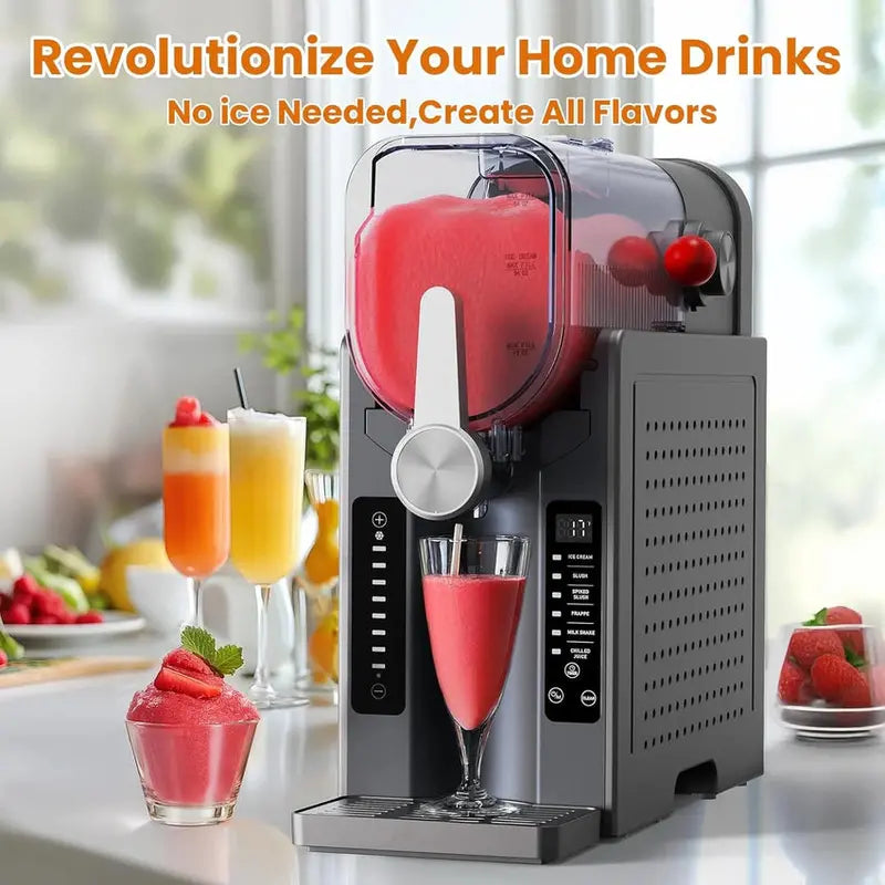 Home Soft Serve Ice Cream & Slushy Maker  Compact Frozen Treat Appliance