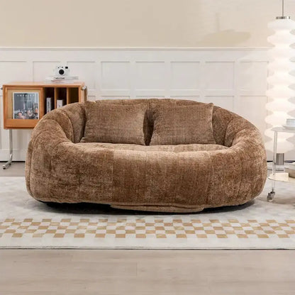 Adult Multi-Color Bean Bag Chair  Large Lazy Sofa for Relaxation and Casual Seating