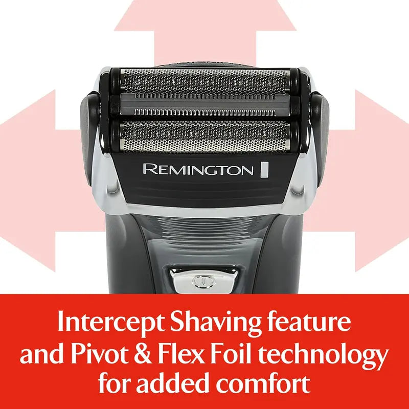 Remington F5 Cordless Rechargeable Foil Shaver for Men with Pivot &amp; Flex Technology, Black
